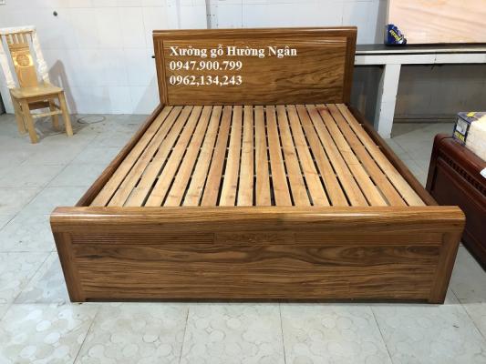 Giường ngủ gỗ hương xám dát nan G71